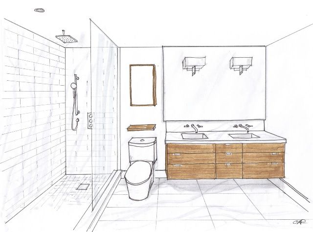 640x474 Bathroom Sketch Gardiner Haskins Homecentre - Bathroom Sketch