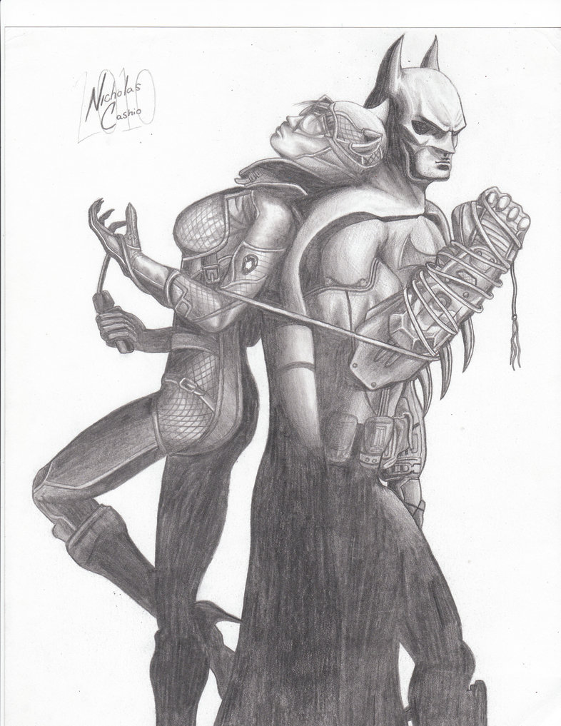 786x1017 Batman And Catwoman By Nicholascashio - Batman And Catwoman Sketch
