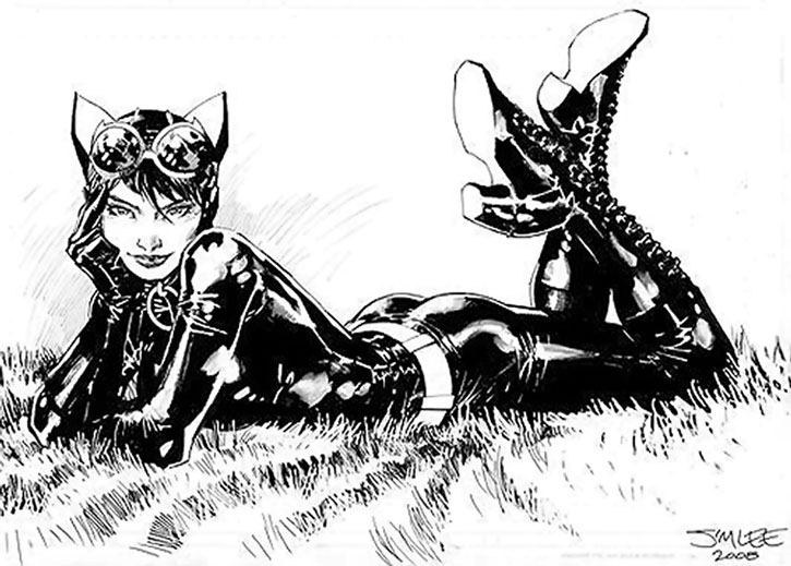 725x519 Catwoman - Batman And Catwoman Sketch