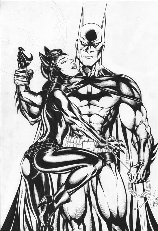 547x800 Catwomanatman By Ed Benes Studio - Batman And Catwoman Sketch