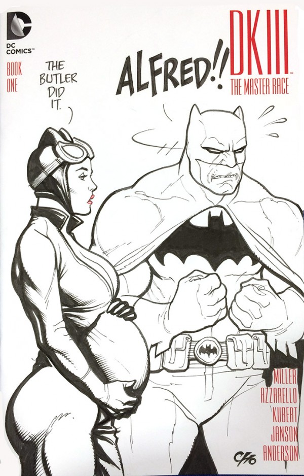 600x938 Frank Cho Brings A New Dynamic To Batman And Catwoman - Batman And Catwoman Sketch