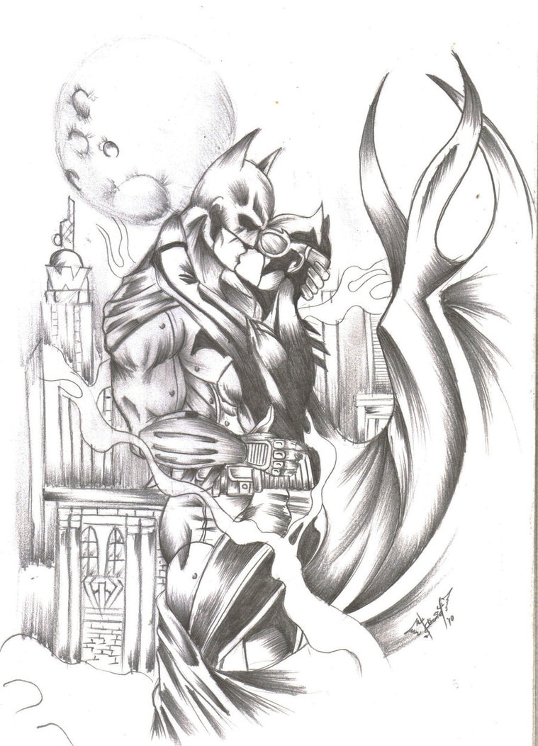 759x1052 Batman Y Catwoman By Iruka15 - Batman And Catwoman Sketch