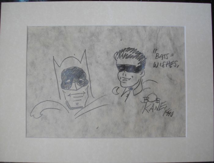 700x534 Bob Kane - Batman And Robin Sketch