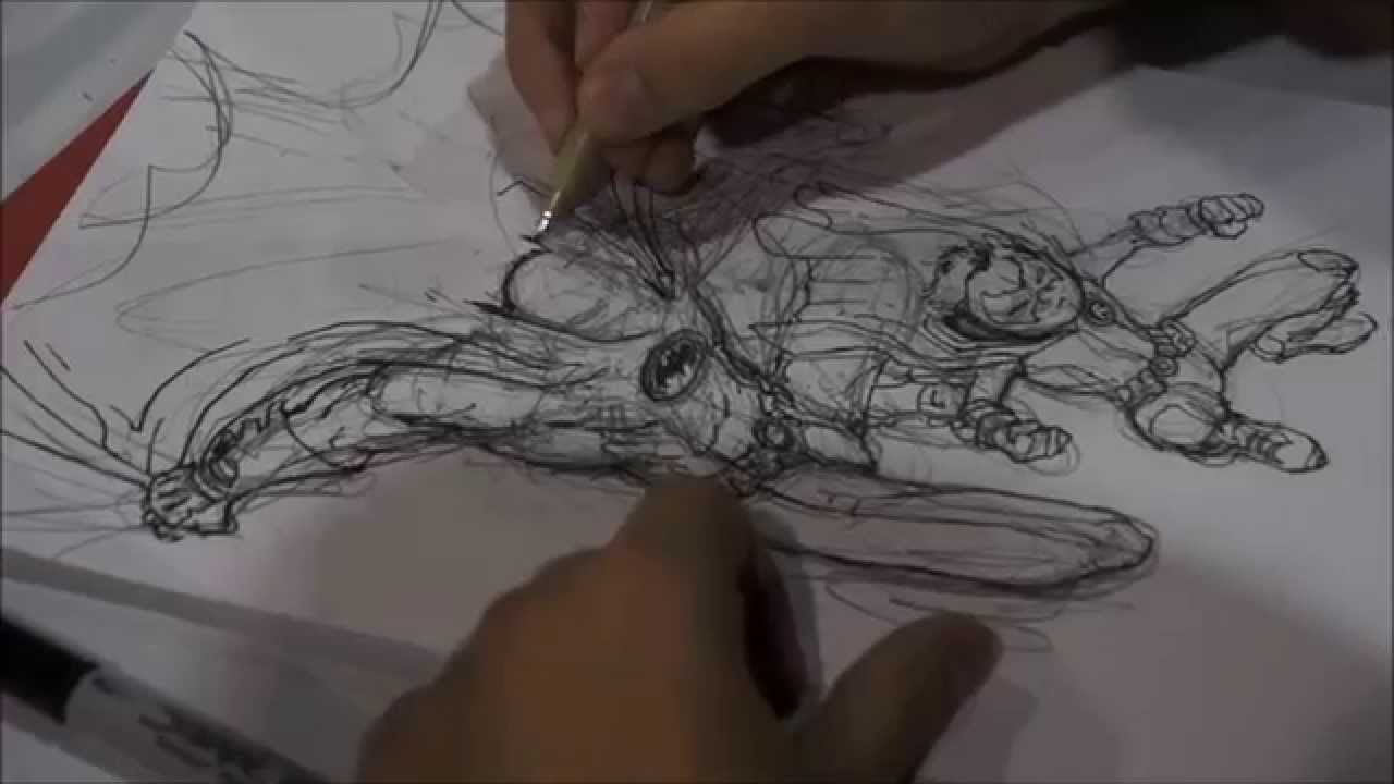 1280x720 Chris Burnham Drawingsketching Batman And Robin Hd 1080p - Batman And Robin Sketch