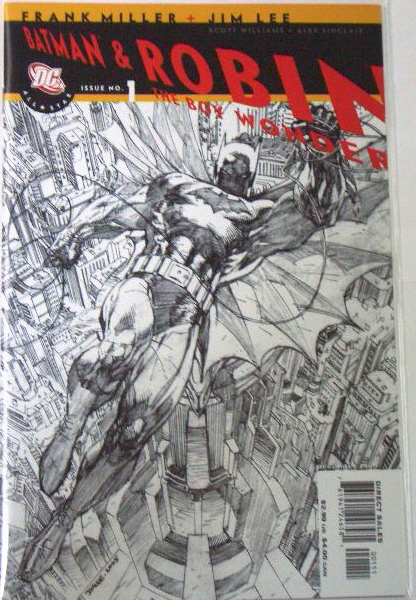 416x600 All Star Batman Amp Robin 1 Rrp Sketch Variant Comic Frank Miller Dc - Batman And Robin Sketch