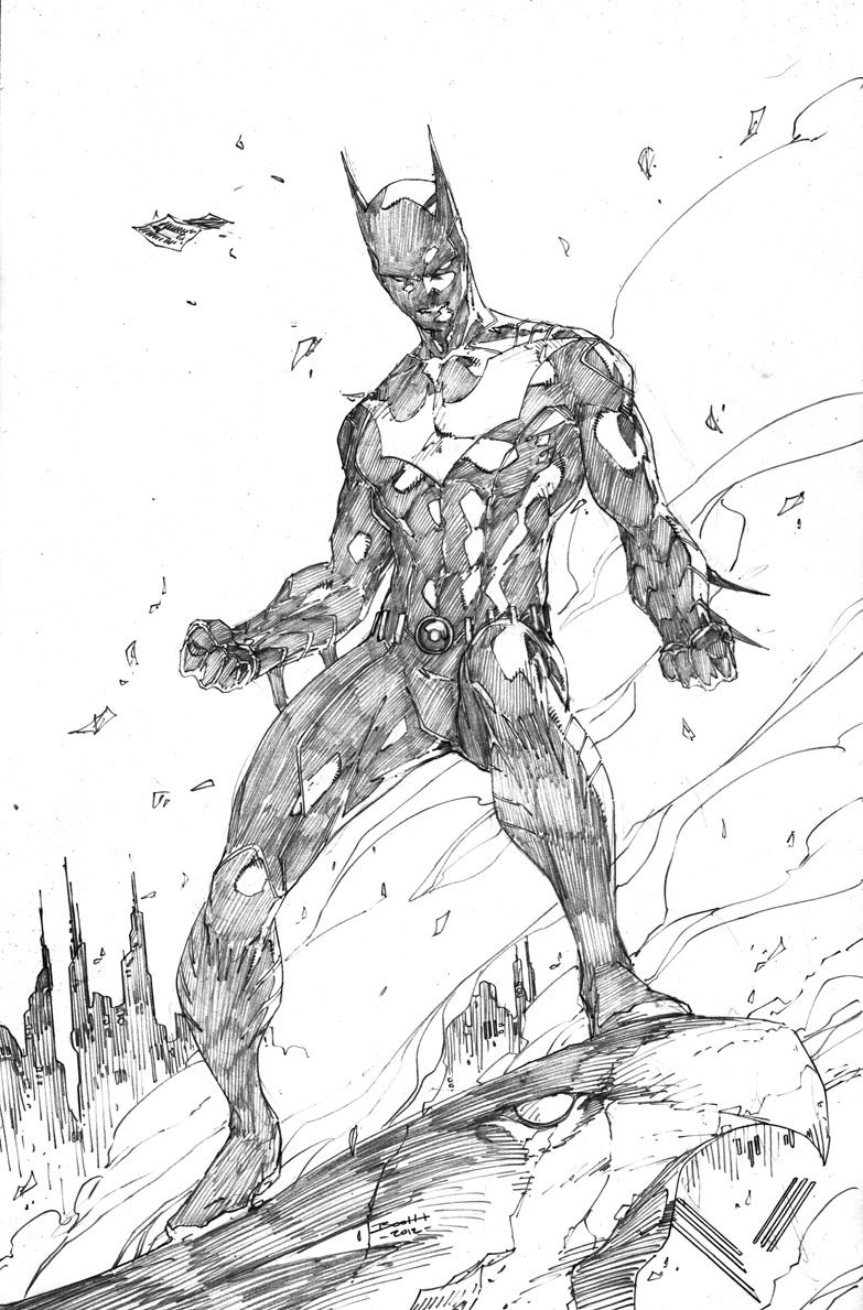 783x1189 Batman Beyond By Brett Booth Anime Amp Comics Batman - Batman Beyond Sketch