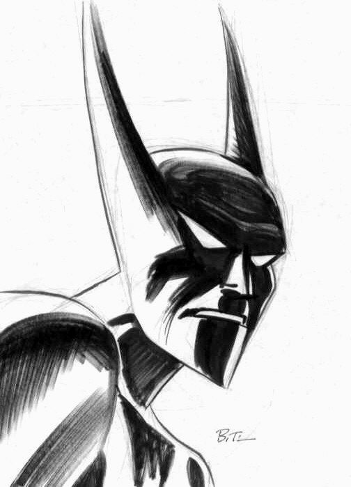 504x699 Batman Beyond By Bruce Timm Comic, Sci Fi, Amp Fantasty Art - Batman Beyond Sketch