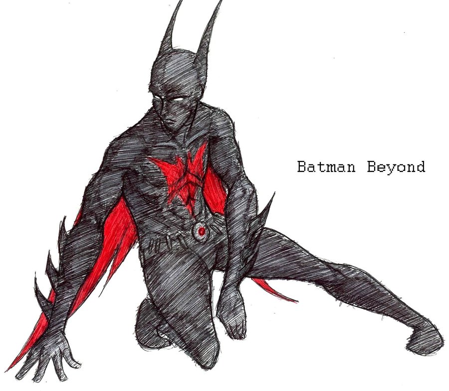 900x785 Batman Beyond Sketch By Redblacktac - Batman Beyond Sketch