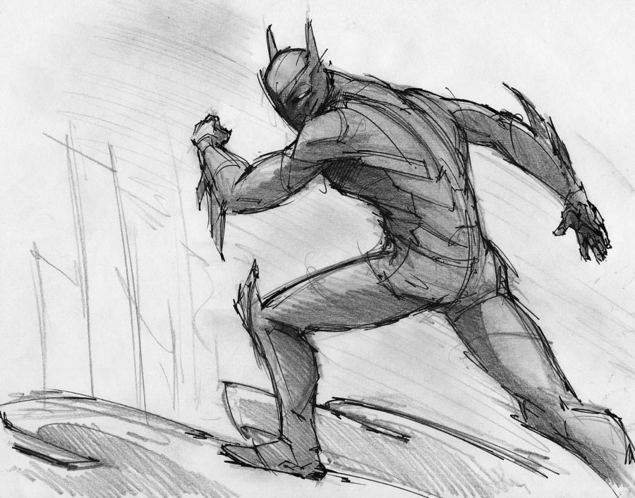 900x706 Batman Beyond Sketching By Robthedoodler - Batman Beyond Sketch