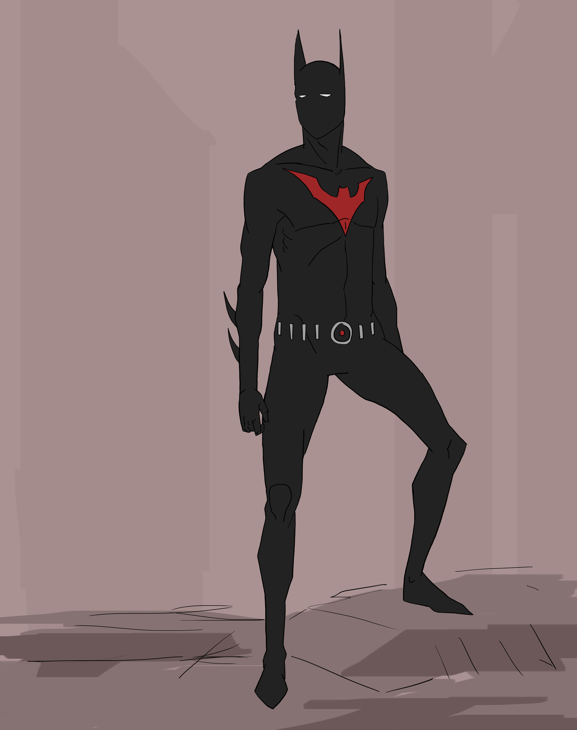 1920x2429 Nick Azevedo - Batman Beyond Sketch