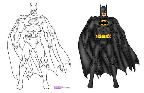 500x325 Learn How To Draw Batman - Batman Cartoon Sketch