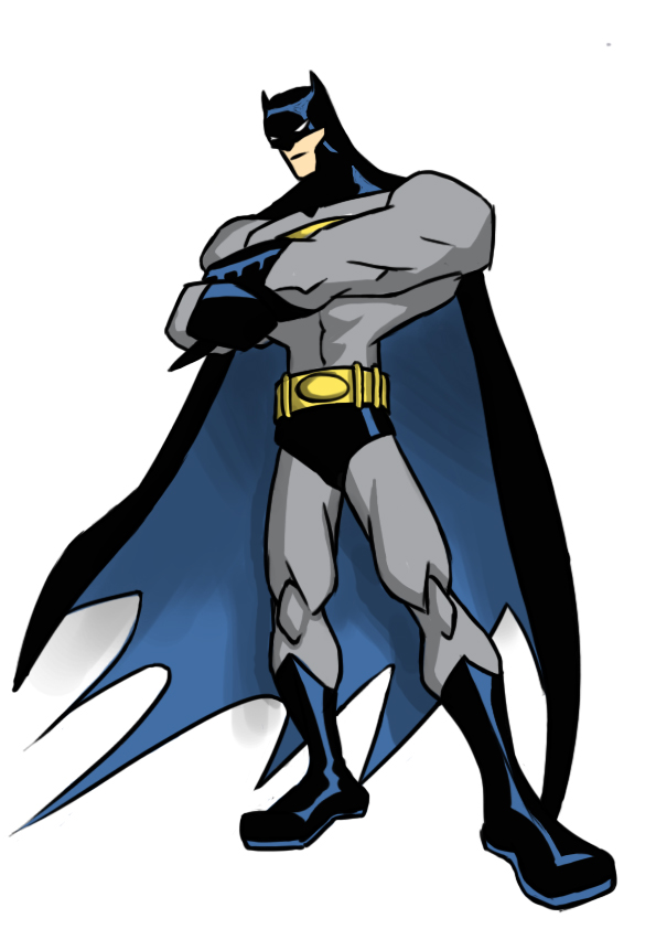 595x842 The Greedy Pencil Day 12 - Batman Cartoon Sketch