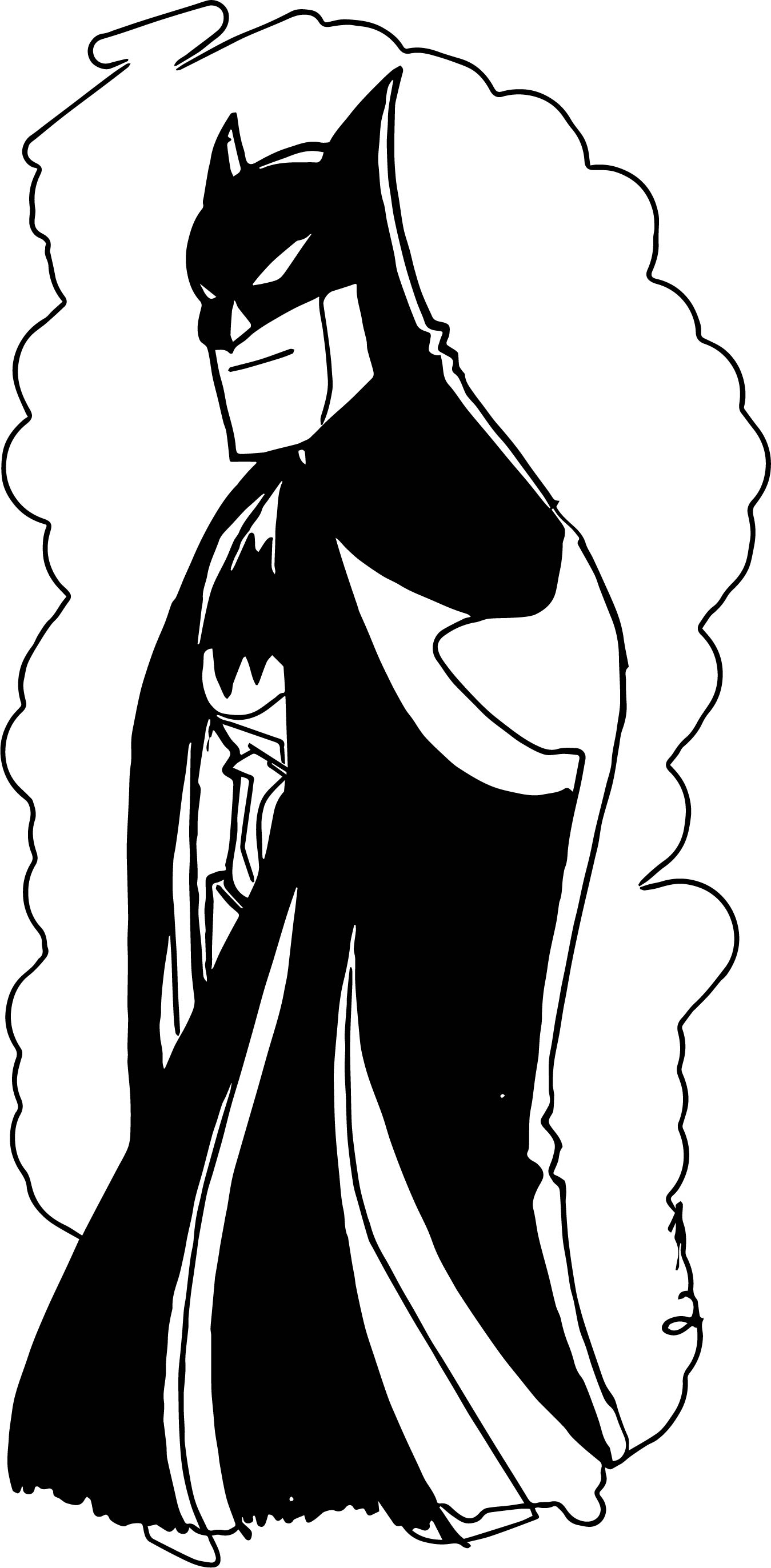 1349x2745 Batman The Animated Series Color Sketch Coloring - Batman Cartoon Sketch