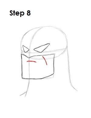 300x388 How To Draw Batman - Batman Face Sketch