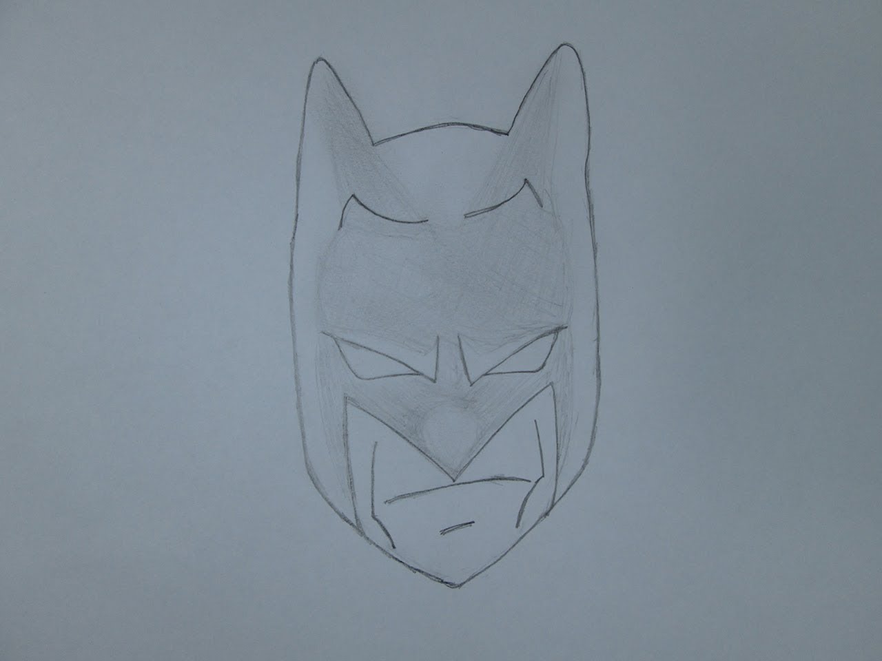 1280x960 How To Draw Batman Face - Batman Face Sketch