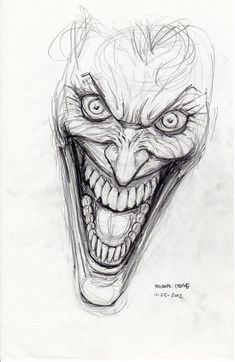 235x362 Cho Joker Face Sketches Joke Face - Batman Face Sketch