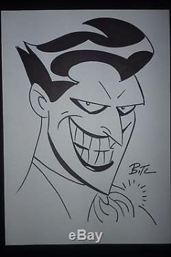 250x375 Bruce Timm, Original Comic Art, Joker Sketch, Batman, Marker On - Batman Joker Sketch