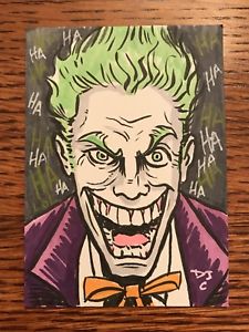 225x300 Joker Sketch Card - Batman Joker Sketch