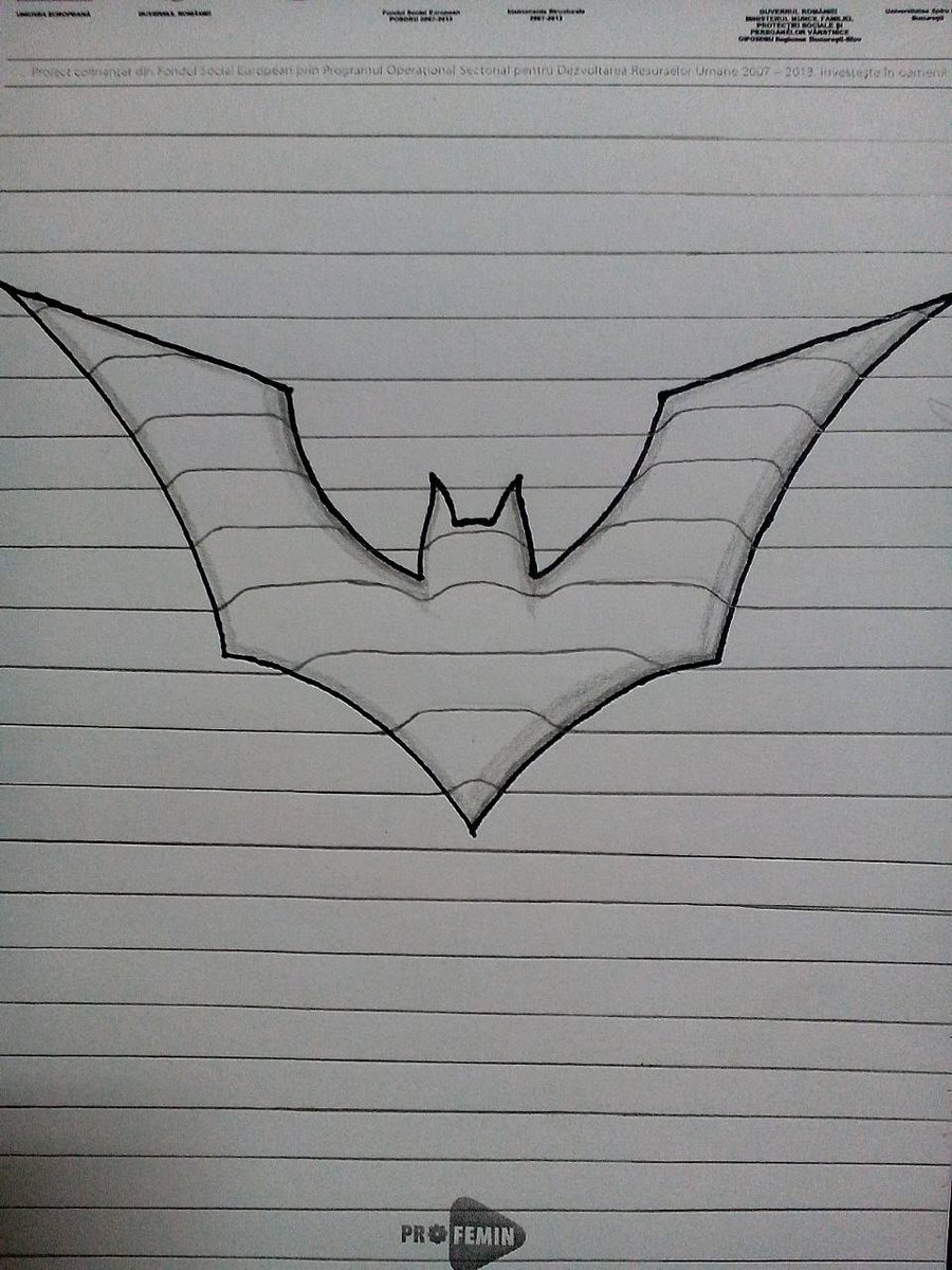 Batman Logo Sketch at PaintingValley.com | Explore collection of Batman ...