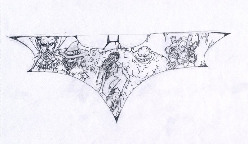 800x465 Batman Villains Project( Planning Sketch) By Bardielunit03 On - Batman Logo Sketch