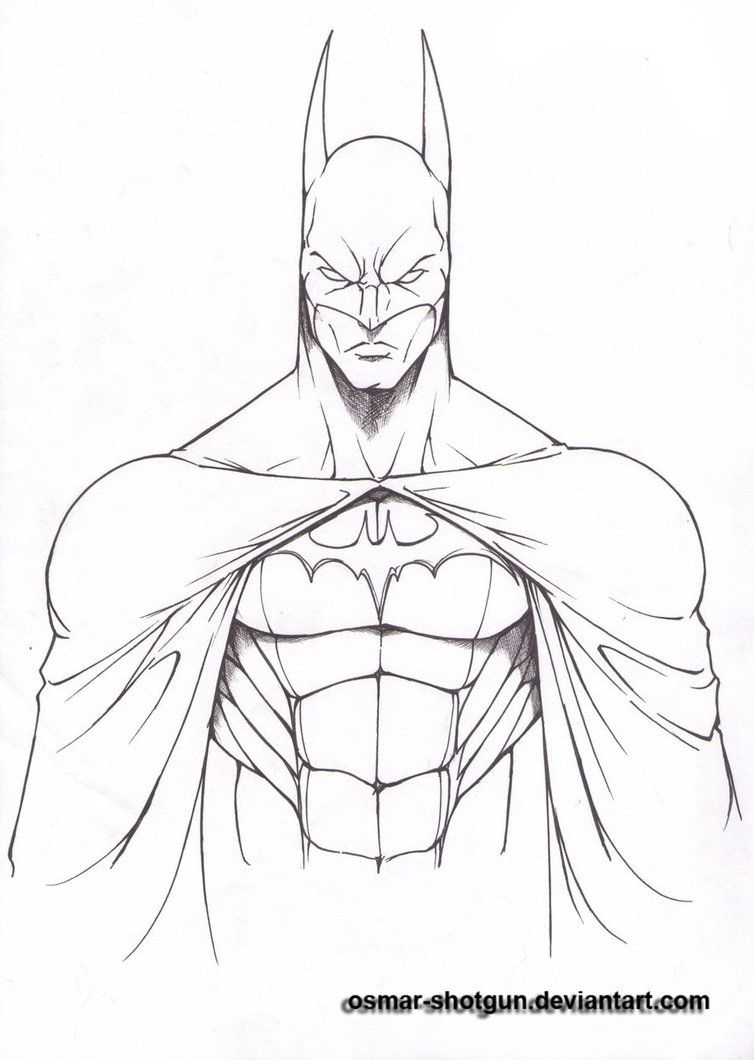 754x1060 Easy Batman Drawing Learning How To Draw The Batman Symbol Is - Batman Logo Sketch