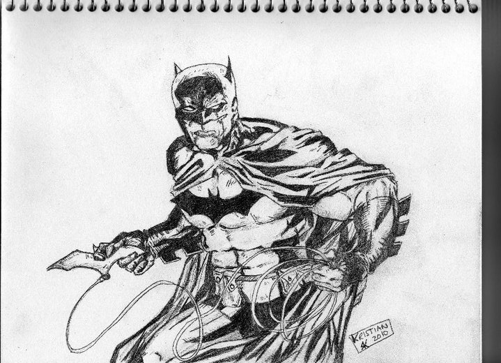 719x520 Batman Pencil Sketch By Krowland21 - Batman Pencil Sketch