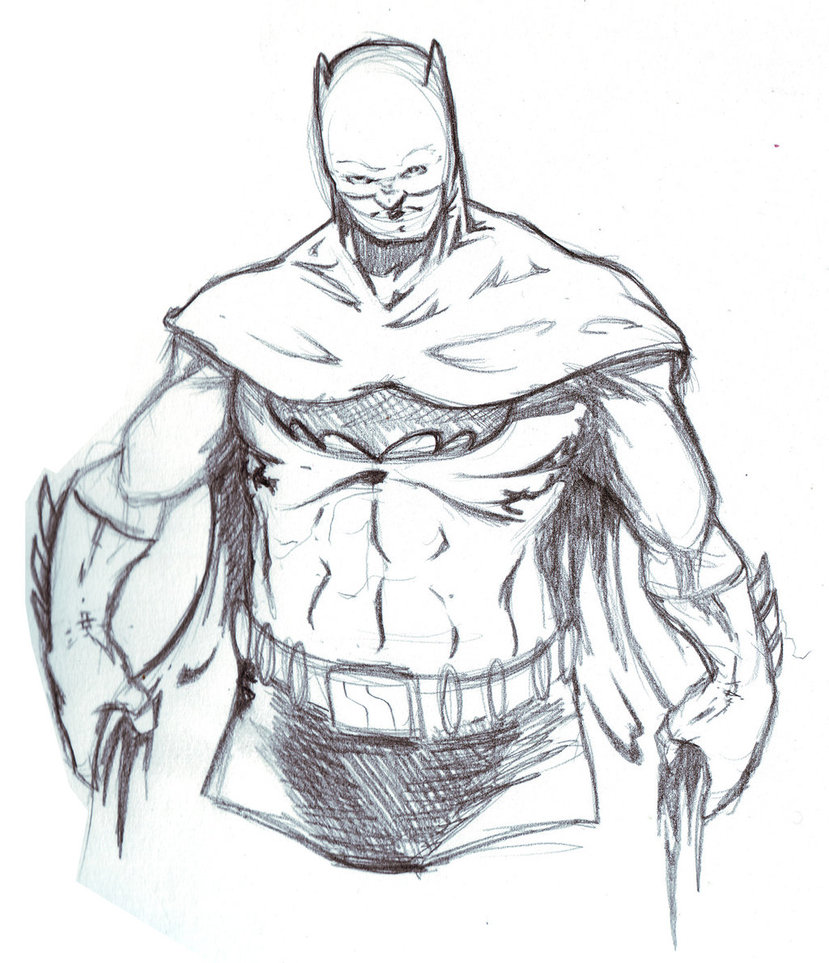 829x963 Batman Pencil Sketch 15 Min By Mdmackay - Batman Pencil Sketch