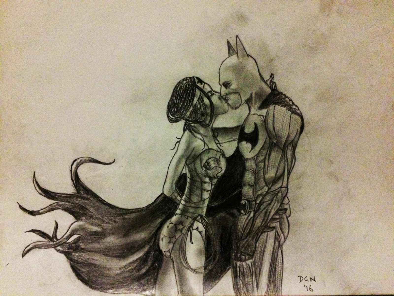 1600x1200 The Last King Of Shambhala Batman And Wonder Woman Romantic - Batman Sketch
