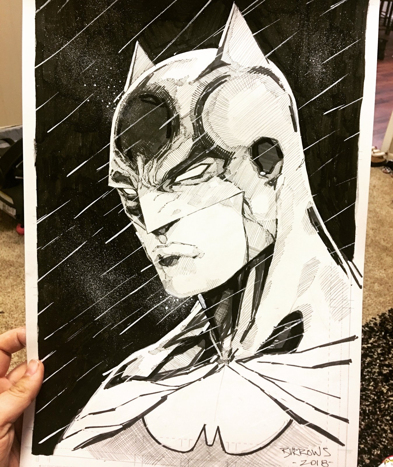 Batman Sketch Art at PaintingValley.com | Explore collection of Batman ...