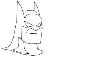 300x200 Easy Batman Drawing - Batman Sketch Easy