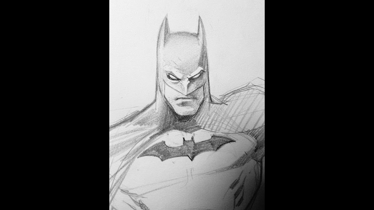 1280x720 Batman Sketch Drawing Speed Draw - Batman Sketch Easy