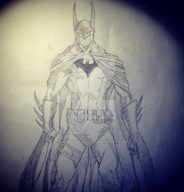 600x625 Batman Full Figure Sketch By Jasontodd55 - Batman Sketch Figure