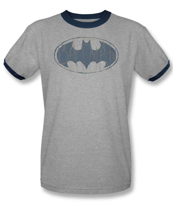 589x700 Batman Ringer T Shirt Watch Sketch Logo Adult Heather Navy - Batman Sketch Logo