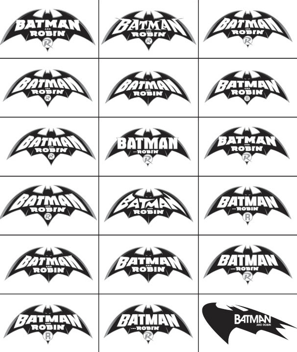 606x719 Grant Morrison On The Logo Design For Batman And Robin Dc - Batman Sketch Logo