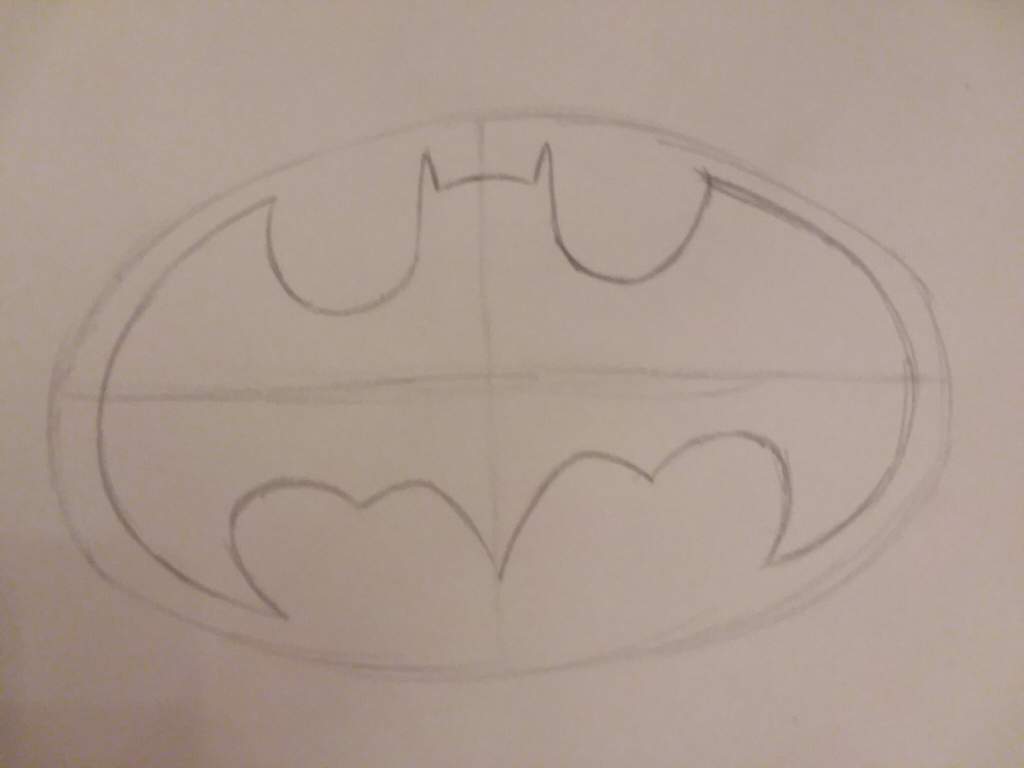 1024x768 Quick Sketch Of Batman Symbol Dc Entertainment Amino - Batman Symbol Sketch
