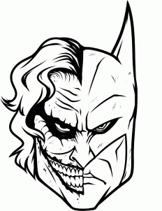 232x302 How To Draw Joker And Batman, Step By Step, Dc Comics, Comics - Batman Vs Joker Sketch