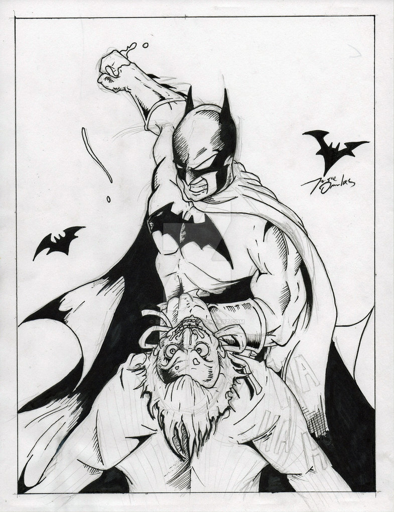 785x1018 Batman Vs The Joker - Batman Vs Joker Sketch