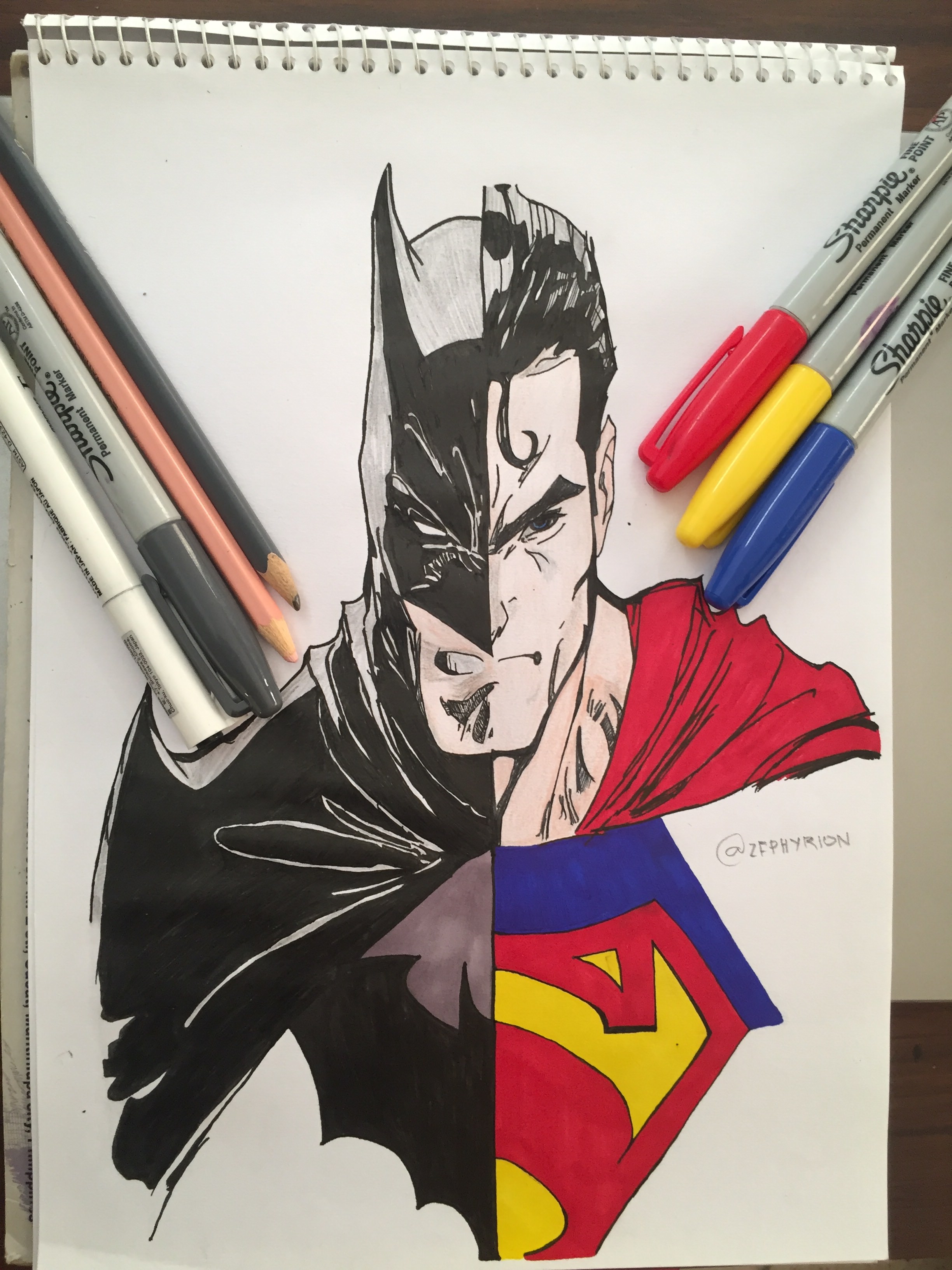 2448x3264 Batman Vs. Superman - Batman Vs Superman Sketch