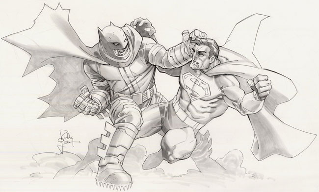 650x392 Art Appreciation Moment Of The Day Batman Vs. Superman - Batman Vs Superman Sketch