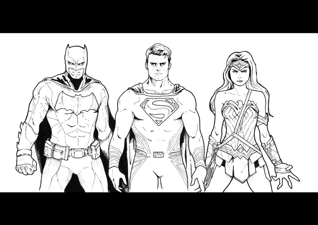 1024x724 Batman V Superman Dawn Of Justice - Batman Vs Superman Sketch