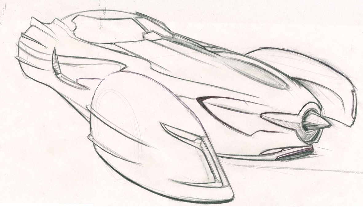 1181x676 Batmobile Sketch V By Speeddemon575 - Batmobile Sketch