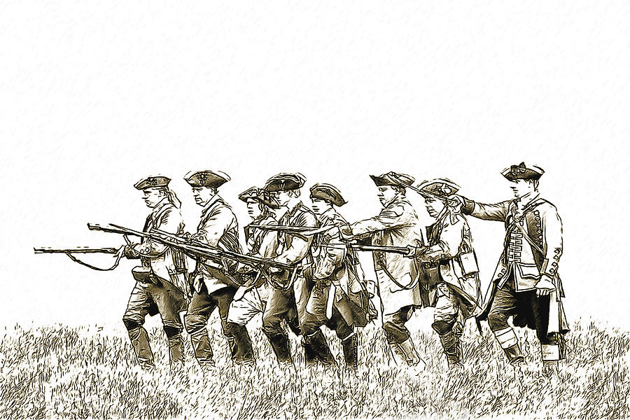 900x600 Field Of Battle Soldier Sketch Digital Art By Randy Steele - Battle Sketch