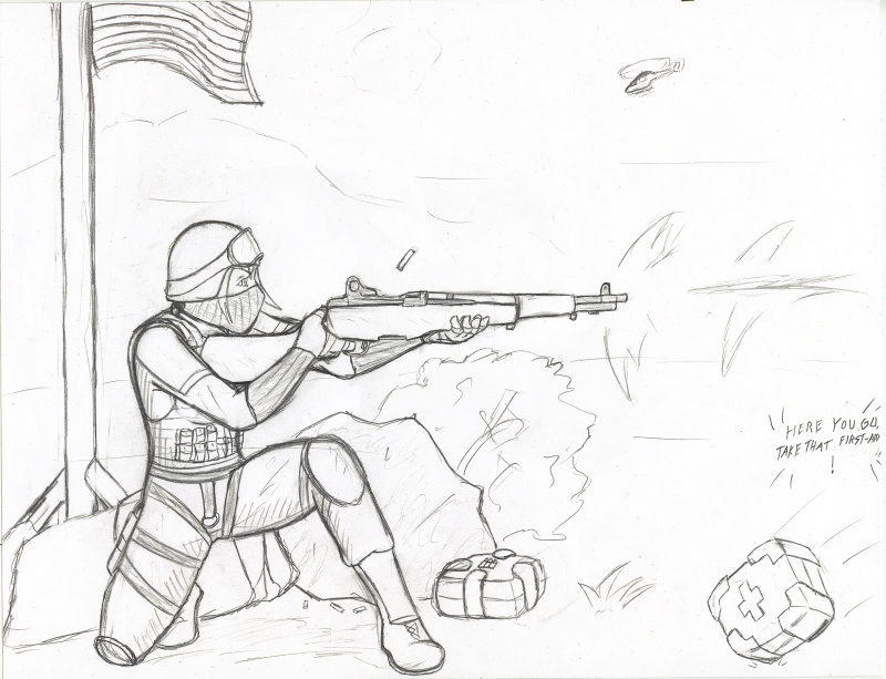 800x613 Battlefield Bad Co. 2 Sketch By Aspenfanboy - Battlefield Sketch