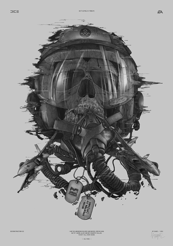 600x850 Battlefield 3 Tribute On Behance - Battlefield Sketch