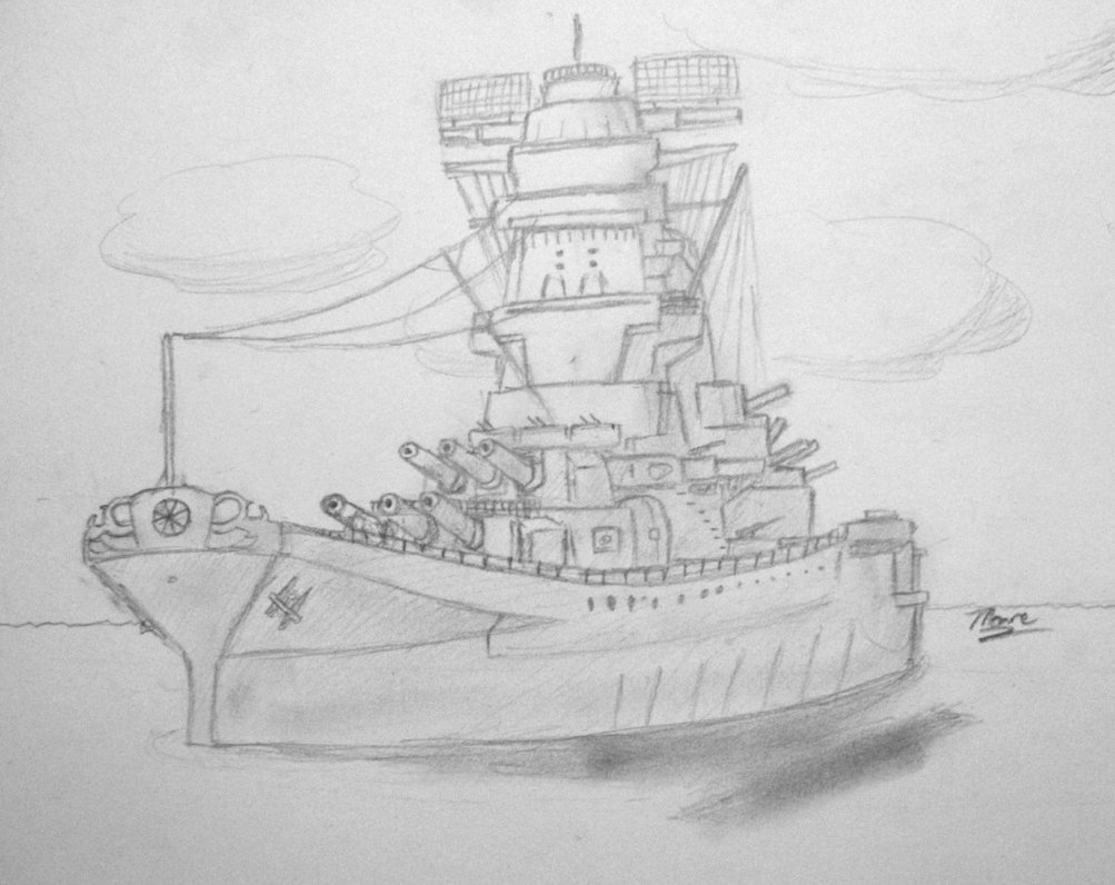 1003x796 Battleship Sketch By Topgun308 - Battleship Sketch