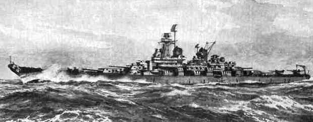 620x241 Warship Pictures - Battleship Sketch
