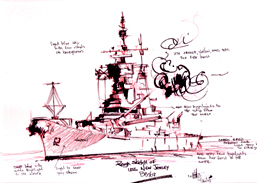 257x183 Battleship Sketch - Battleship Sketch