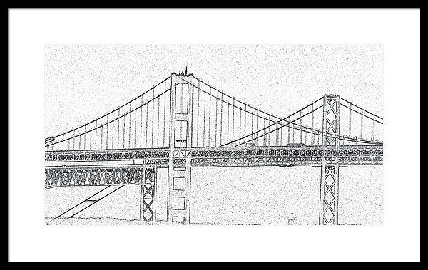 Bay Bridge Sketch at PaintingValley.com | Explore collection of Bay ...