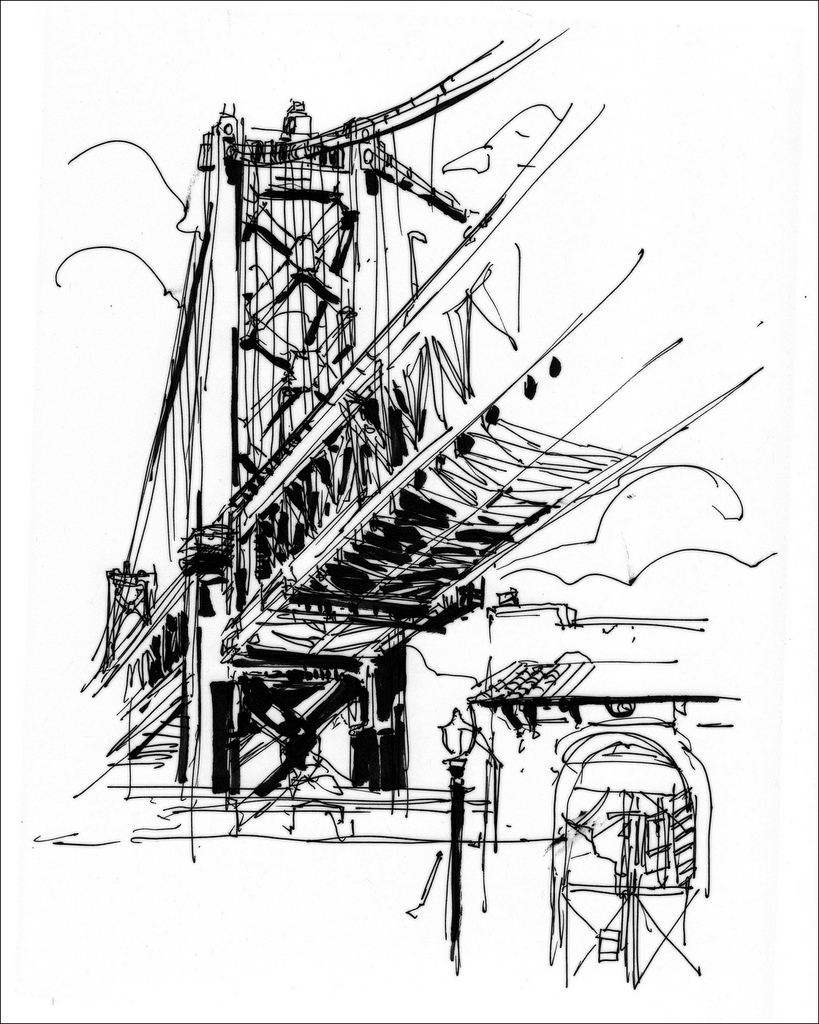 819x1024 Sketching The Bay Bridge Citizen Sketcher - Bay Bridge Sketch