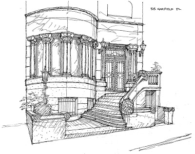 400x316 Park Slope Sketch 313 Garfield Place - Bay Window Sketch